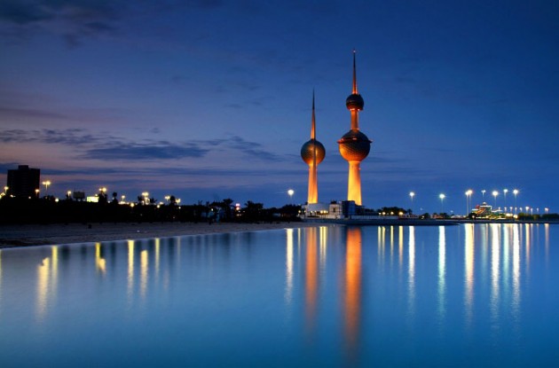 الكويت kuwait_towers sunset
