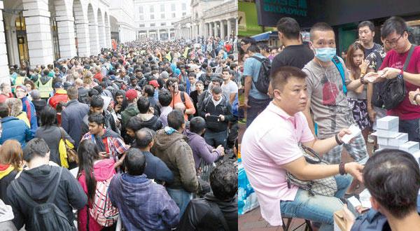 تجار صينيون يشترون هواتف «آيفون» 6 و«آيفون 6 بلاس»