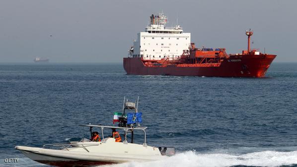 An Iranian Revolutionary Guard speedboat