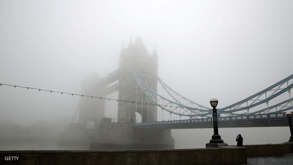 Early Morning Fog Over River Thames